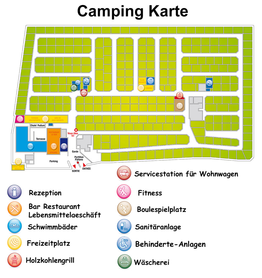 Campingplatzkarte herunter — Abri de camargue